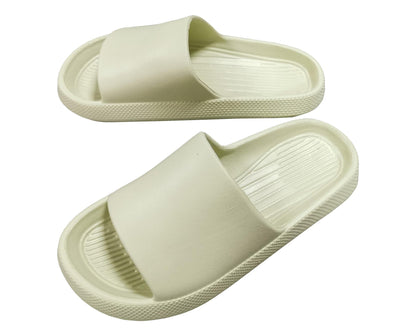 Mens Womens Slides Cloud Slippers Summer Non-Slip Thick Sole Open Toe Sandals