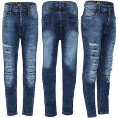 A2Z 4 Kids Girls Stretch Comfortable Jeans Lightweight Denim Ripped Skinny Pants