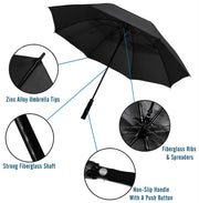 A2Z Golf Umbrella Super Deluxe Auto Open Wind Rain Resitant Double Vented Canopy - A2Z 4 Kids