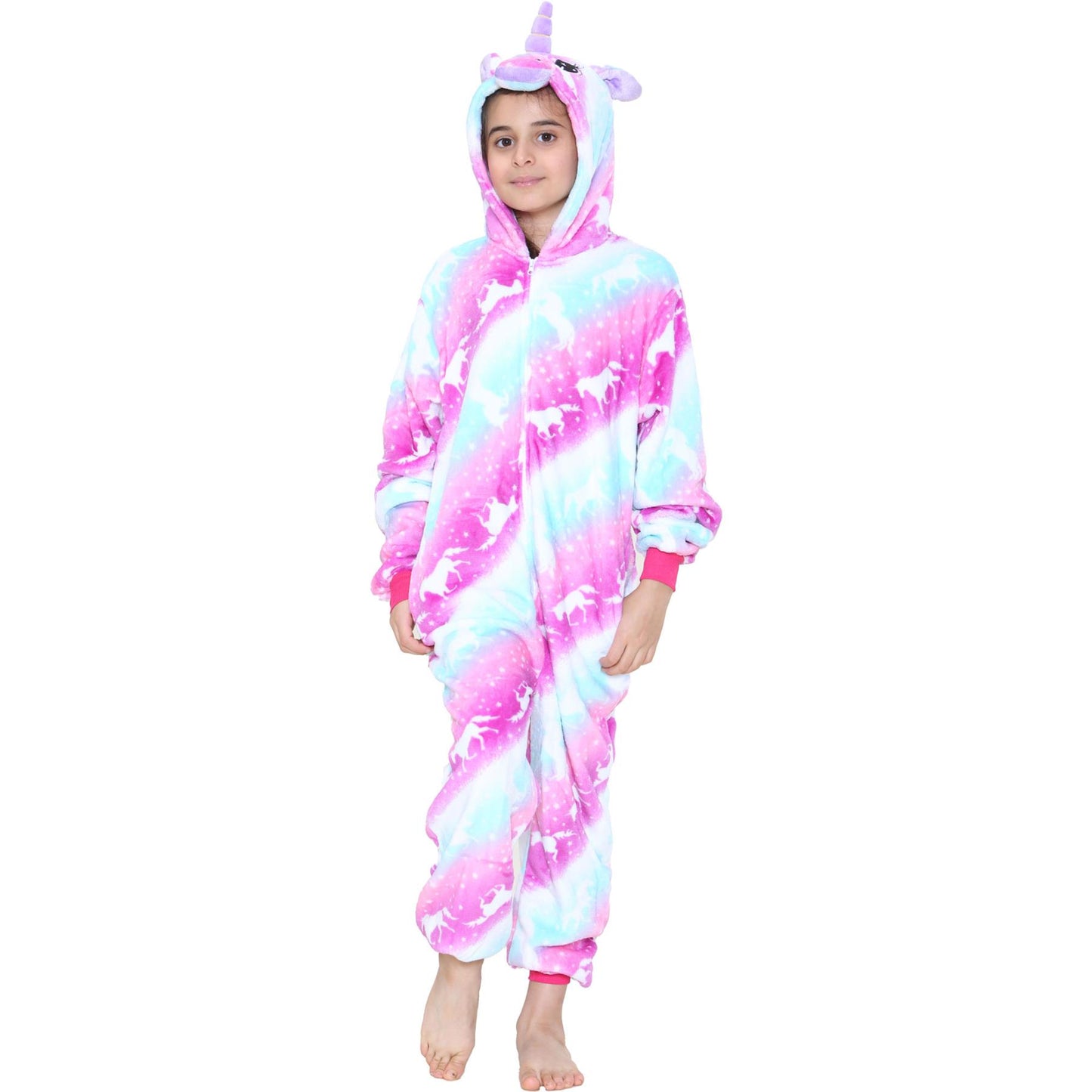 Kids A2Z Onesie One Piece Unicorn Pyjamas Costume For Girls Age 2-13