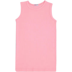 Kids Girls Ribbed Vest Top 100% Thick Cotton Fashion Tank Tops T Shirt 2-13 Year