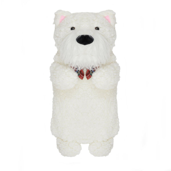 A2Z Hot Water Bottles 3D Animal Scotty Dog 750ML Cosy Fleece Cover Heat Therapy