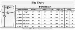Kids Girls Plain Pencil Skirt Trendy Summer Clothing Sets Age 5-13 Years