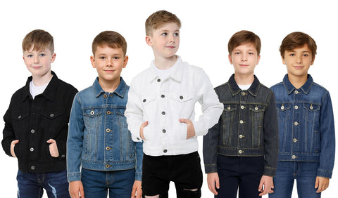 Kids Boys Jacket Kids Denim Style Stylish Fashion Trendy Coat New Age 3-16 Years