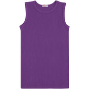 Kids Girls Ribbed Vest Top 100% Thick Cotton Fashion Tank Tops T Shirt 2-13 Year