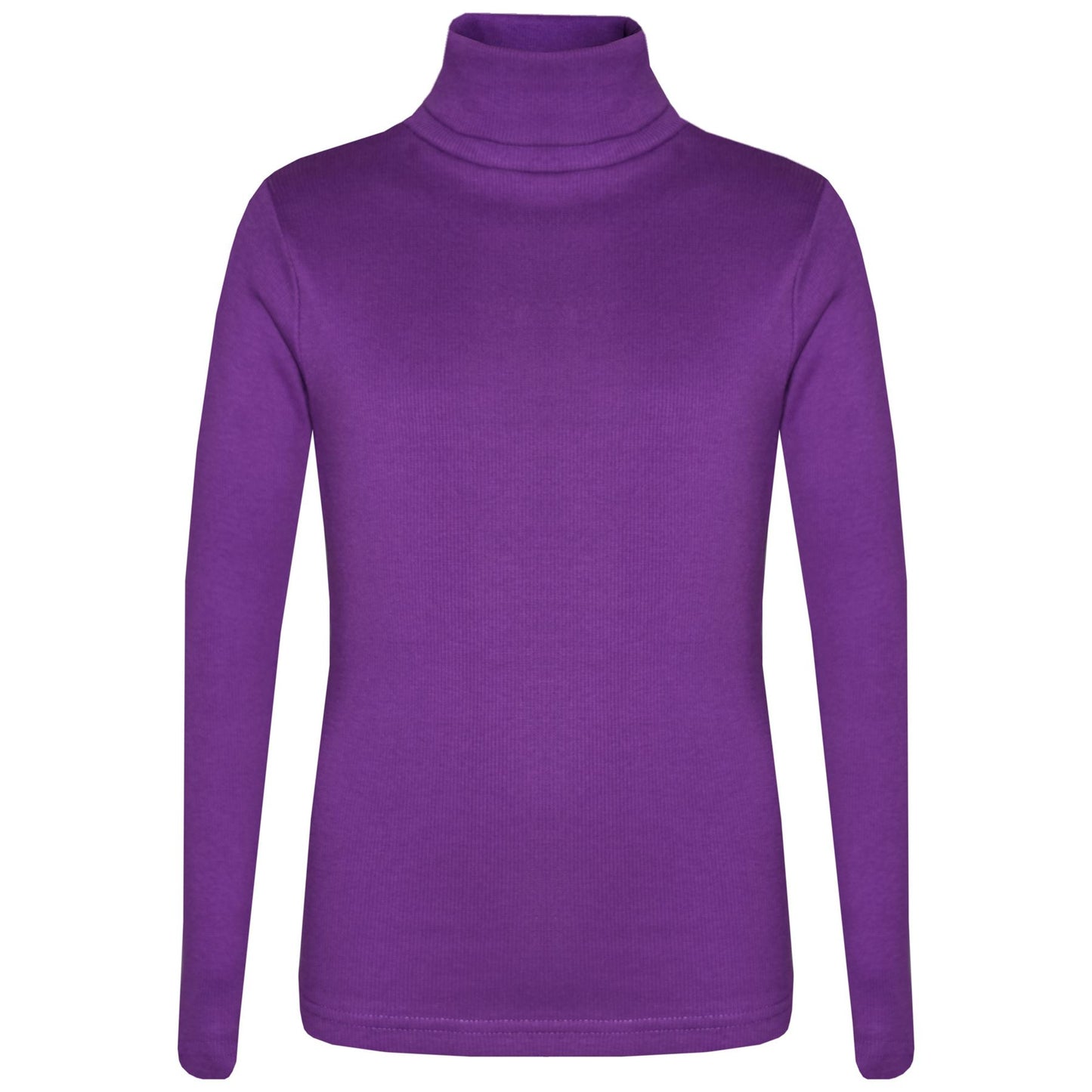 Kids Girls Polo Neck T Shirt Thick Cotton Turtleneck Jumper Long Sleeve Top 2-109