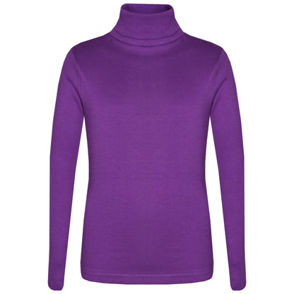 Kids Girls Polo Neck T Shirt Thick Cotton Turtleneck Jumper Long Sleeve Top 2-109