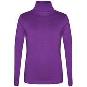 Kids Girls Polo Neck T Shirt Thick Cotton Turtleneck Jumper Long Sleeve Top 2-109