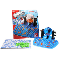 A2Z 4 Kids Family Bingo 90 Numbers Lotto Game Revolving Machine Reusable Cards