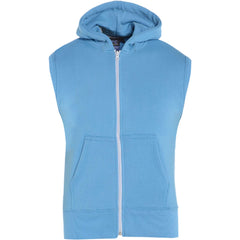 Kids Hooded Gilet Jacket Fleece Fabric No Sleeve Zipper Coat Boys Age 5-13 Year