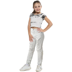 A2Z 4 Kids Girls Jeans Lightweight Ripped Comfort Stretchable Jeans Age 3-14 Years