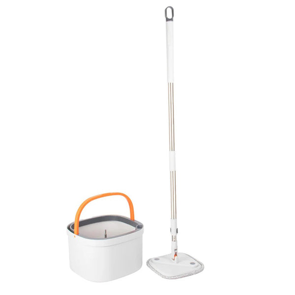 A2Z Square 360 Spin Mop Bucket Set Easy Wet Dry Cleaning Hardwood Tile Floor