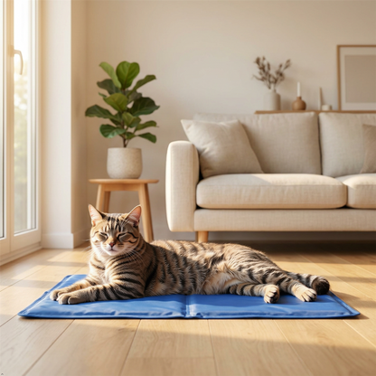 Cooling Pet Mat 40x50cm Self Cooling Gel Pad for Dogs Cats Foldable Summer Bed