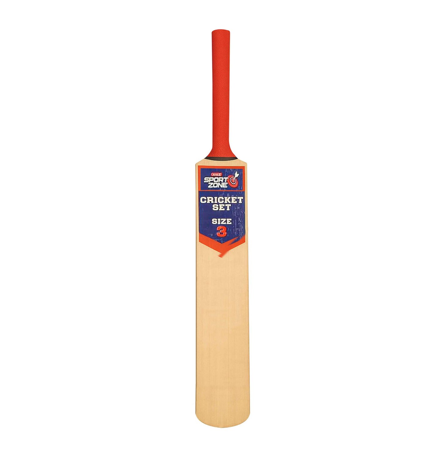 Cricket Set Wooden Bat/Stumps/Bails And Soft Ball Size 3 Game Set With Carry Bag