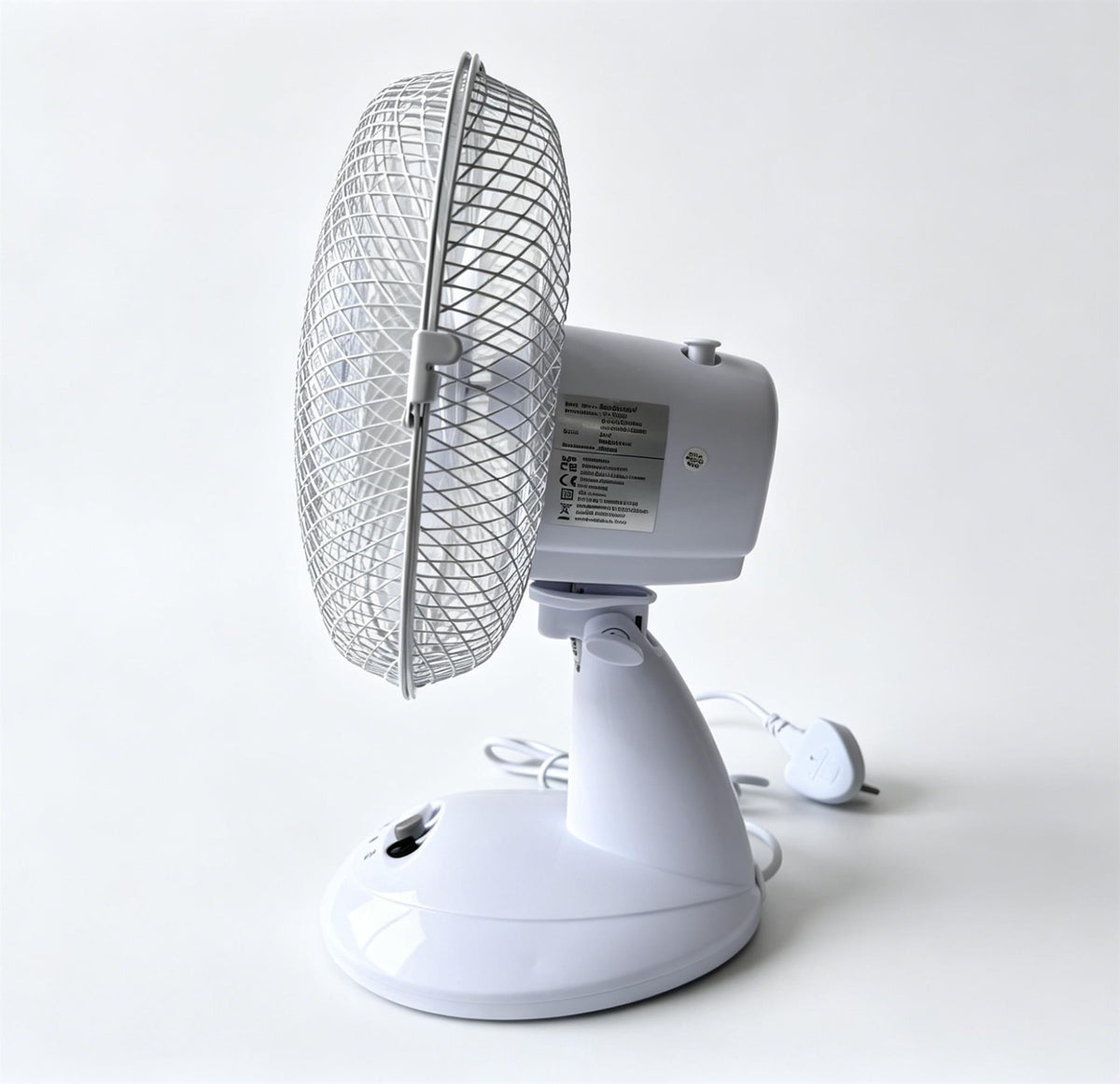 9 Inch Desk Fan with Oscillation and Tilt Angle Design with 2 Speed Settings