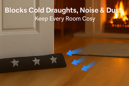 A2Z 3D Animal Face Draught Excluder 78cm Door Window Draft Wind Stopper for Dust