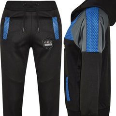 Kids Girls Boys Tracksuits Mesh Hooded Top & Bottom School Sports Jogging Suits