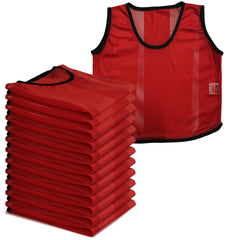 A2Z 12 Pack Sports Training Mesh Bibs Lightweight Comfortable and Breathable During Football Rugby Sports Bibs For Kids/Adult