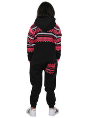 A2Z 4 Kids® Kids Fleece Onesie Girls Boys Aztec Snowflake Print All In One Jumsuit Playsuit Nightwear New Age 7 8 9 10 11 12 13 Years