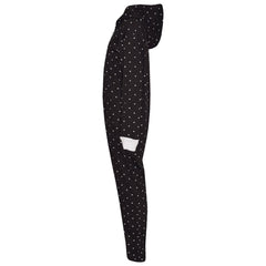 Kids Girls Boys Polka Dot Cotton A2Z Onesie One Piece Hooded Jumpsuit 2-13 Years