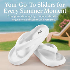 A2Z Women EVA Sliders Slip-On Flip Flops Non-Slip Soft Sandals Pool Slippers