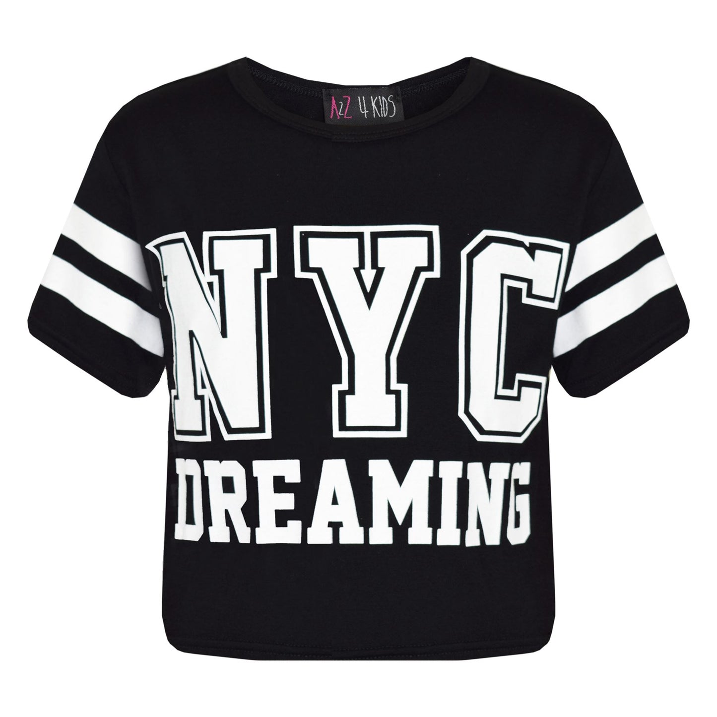 Girls Tops Kids Designer NYC Dreaming Trendy Crop & Fashion Legging Set 7-13 Yrs