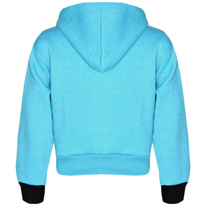 A2Z 4 Kids Tracksuit #Floss Print Fleece Aqua Hooded Crop Top Bottom Jogging Suit Joggers For Girls Age 5 6 7 8 9 10 11 12 13 Years