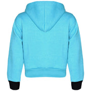 A2Z 4 Kids Tracksuit #Floss Print Fleece Aqua Hooded Crop Top Bottom Jogging Suit Joggers For Girls Age 5 6 7 8 9 10 11 12 13 Years