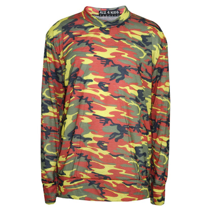Kids Jogging Suit Girls Camouflage Lounge Suit Tracksuit Hoddie Bottom 2-13 Year