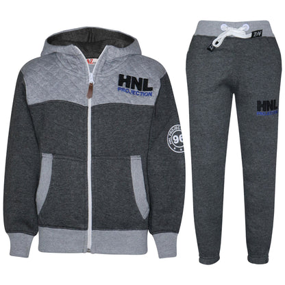 Kids Boys Design Tracksuit Jogging Suit Jacket Top Bottoms Joggers Age 7-13 Year