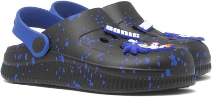 Kids Sonic The Hedgehog Boys Clogs with Charms Lightweight EVA Official Sandals