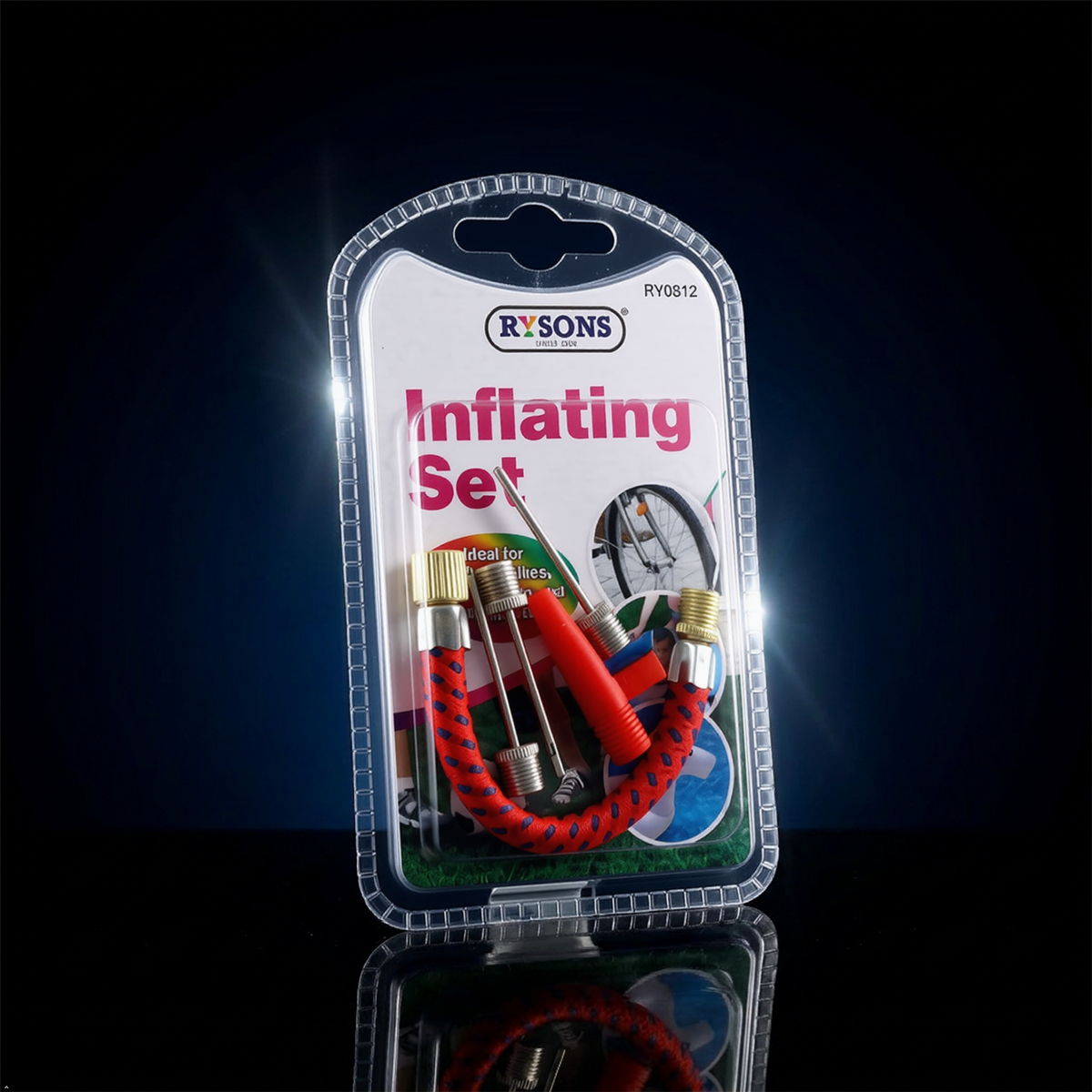 A2Z Inflating Set with Multi-Purpose Needles and Flexible Ball Pump Needle Kit