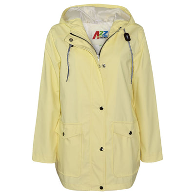 A2Z 4 Kids PU Raincoat Lemon Jackets Windbreaker Waterproof Parka Shower Resistant Hooded Raincoat Girls Boys Age 5-13 Years