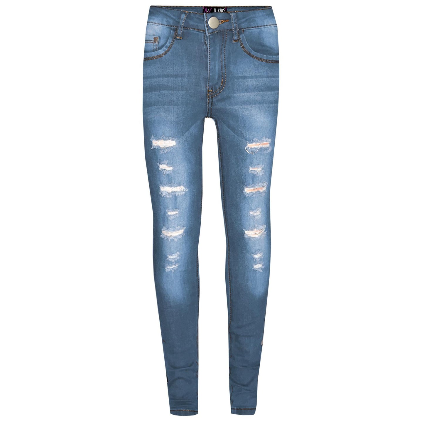 A2Z 4 Kids Girls Jeans Lightweight Ripped Comfort Stretchable Jeans Age 3-14 Years