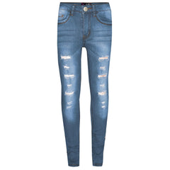 A2Z 4 Kids Girls Jeans Lightweight Ripped Comfort Stretchable Jeans Age 3-14 Years
