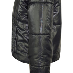 Girls Jacket Kids Wetlook Cropped Padded Quilted Puffer Bubble Jackets Coat 5-13