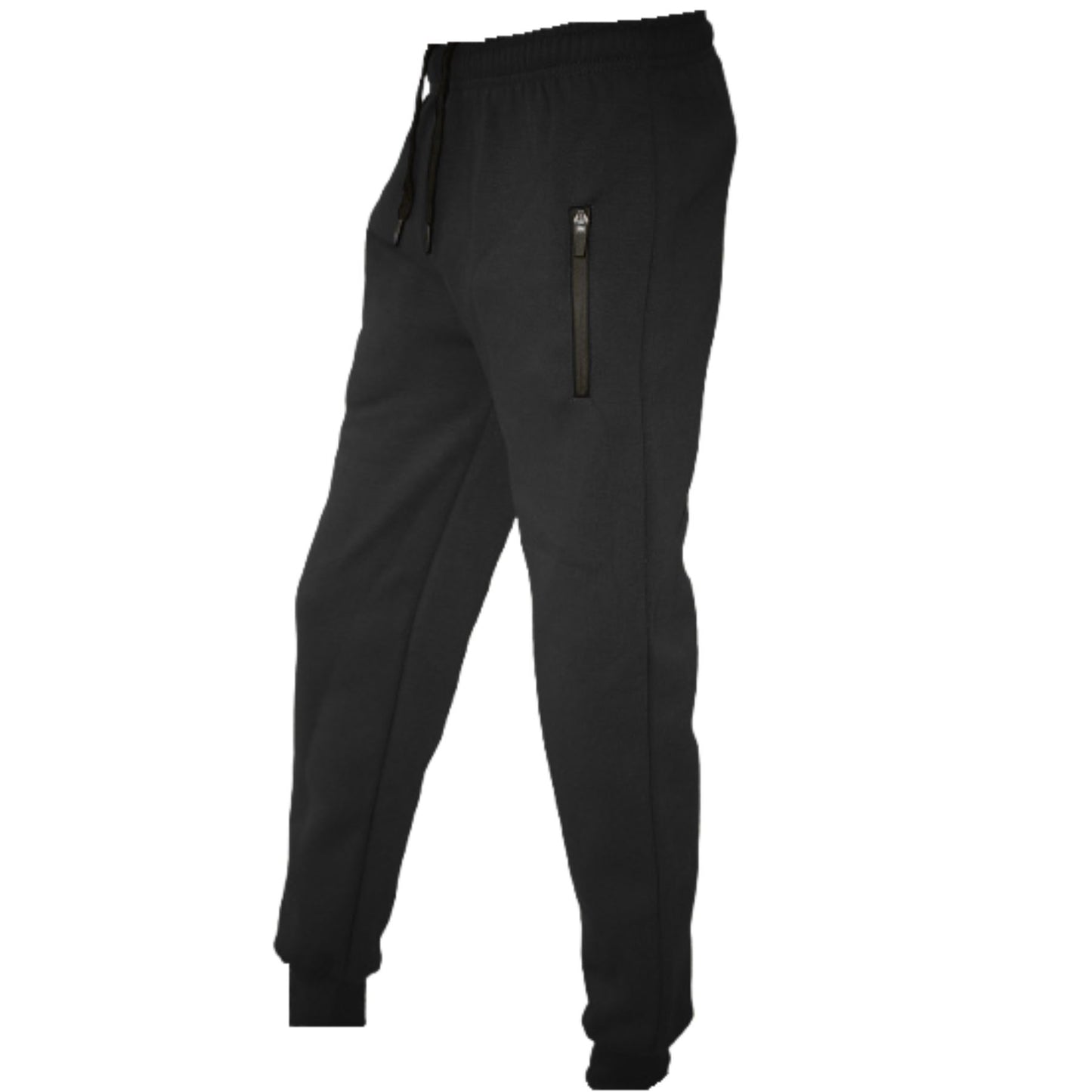Boys Girls Fleece Trousers Bottoms With Zip Pockets Adjustable Waist Sports Wear