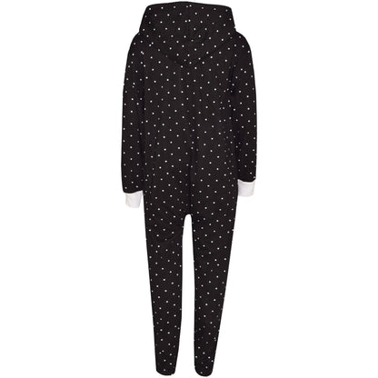 Kids Girls Boys Polka Dot Cotton A2Z Onesie One Piece Hooded Jumpsuit 2-13 Years
