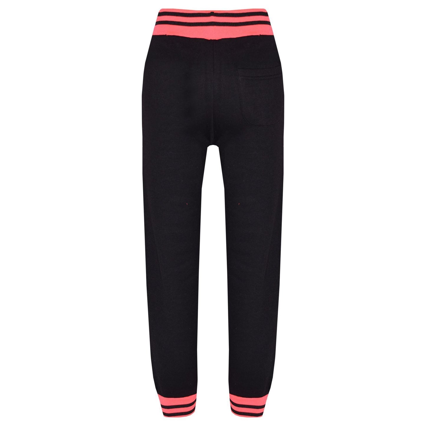 A2Z 4 Kids Girls Boys Black & Neon Pink Baseball Tracksuit FOX Jacket & Trouser Sports Hoodie Bottom Joggers Age 2 3 4 5 6 7 8 9 10 11 12 13 Years