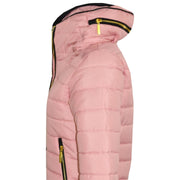 A2Z 4 Kids Girls Jacket Kids Stylish Dusty Pink._Padded Puffer Bubble Fur Collar Quilted Warm Thick Coat Jackets 3 4 5 6 7 8 9 10 11 12 13 Years