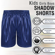 A2Z 4 Kids Shadow Stripe PE Shorts Pack of 2 Football Gym Shorts Age 2-13 Years