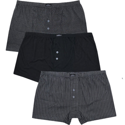 A2Z Mens Jersey Boxer Shorts Underwear Pack Of 3 Knickers Elasticated Waistband