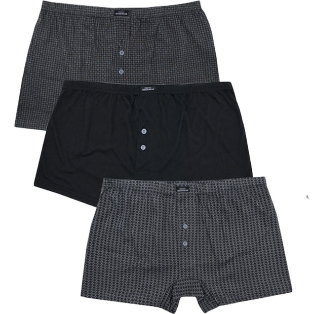 A2Z Mens Jersey Boxer Shorts Underwear Pack Of 3 Knickers Elasticated Waistband