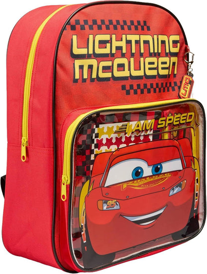 Disney Pixar Cars School Backpack With Pencil Case Notebook Stickers and Pencils