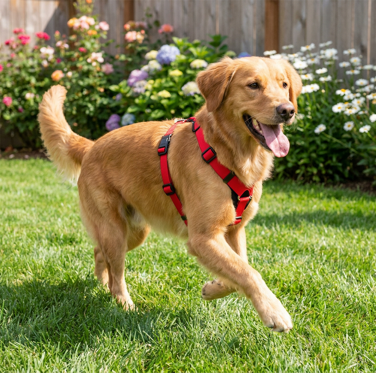 A2Z Padded Dog Harness Adjustable Lightweight Pet Harness 85 x 70 cm