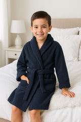 A2Z 4 Kids Girls Boys Towel Bathrobe Shawl Collar Soft for Age 5-13 Years