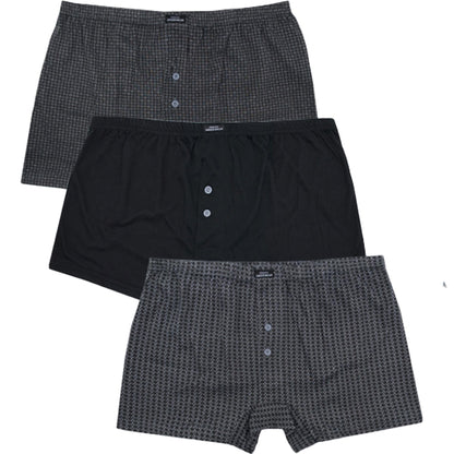 A2Z Mens Jersey Boxer Shorts Underwear Pack Of 3 Knickers Elasticated Waistband