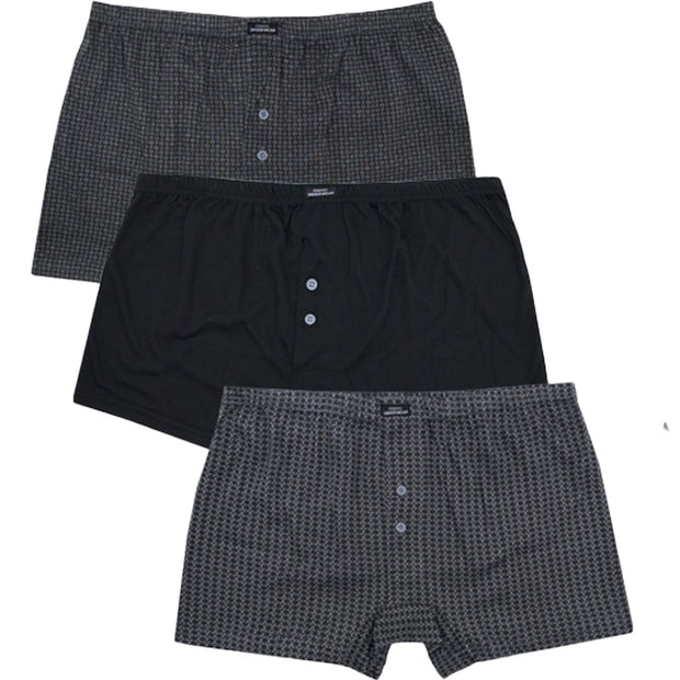 A2Z Mens Jersey Boxer Shorts Underwear Pack Of 3 Knickers Elasticated Waistband