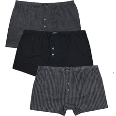 A2Z Mens Jersey Boxer Shorts Underwear Pack Of 3 Knickers Elasticated Waistband