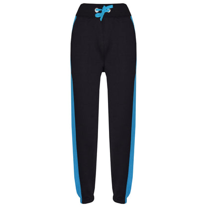 Kids Boys Girls Joggers Contrast Panel Jogging Pants  Casual Trousers 5-13 Years